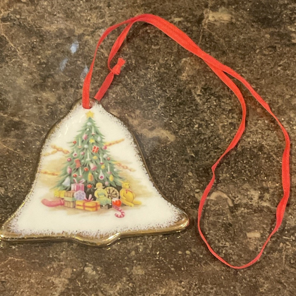 Vintage Royal Albert 1990 Bone China Ornament Bell Christmas Magic England Third